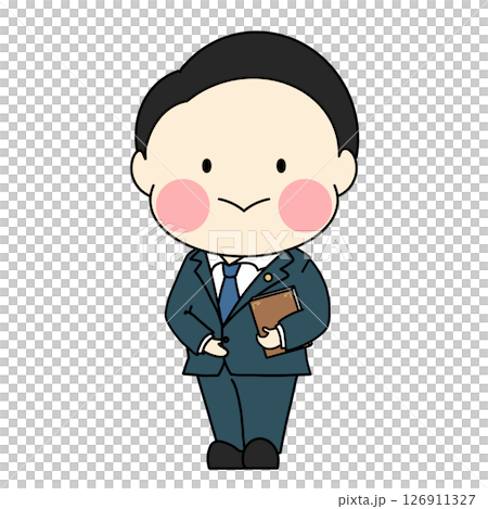シンプルで可愛い弁護士のイラスト 126911327