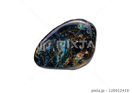 Pietersite gemstone on white background 126912419