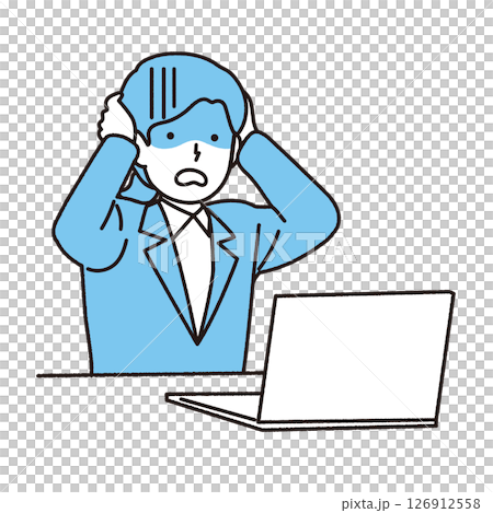 Women dealing with personal computers 126912558