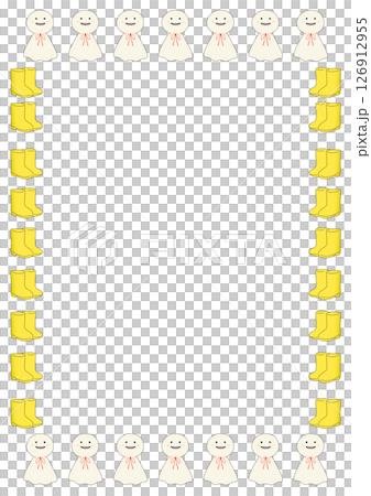 Teru Teru Bouzu and Yellow Boots Frame (Vertical) 126912955