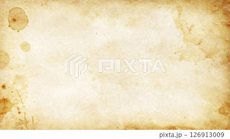 ヴィンテージ紙のテクスチャ背景 – 古紙・アンティーク風・グランジ感 ヴィンテージ紙のテクスチャ背景 – 古紙・アンティーク風・グランジ感 126913009