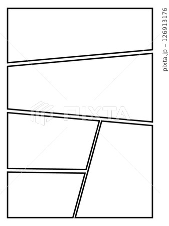 シンプルな漫画のコマ割り背景 126913176