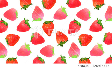 いちごのパターン 126913477