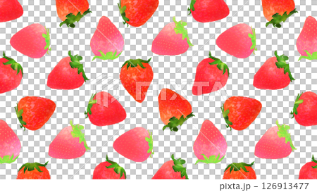 いちごのパターン 126913477