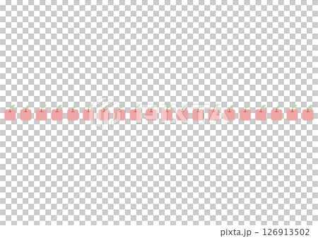 red simple square apple decorative line 126913502