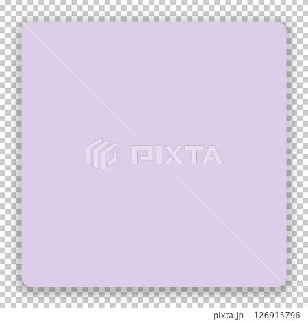 Sticky note-style paper material – Shadowed, transparent PNG, square design 126913796