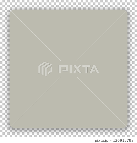 付箋風の紙素材 – 影付き・透過PNG・正方形デザイン 126913798