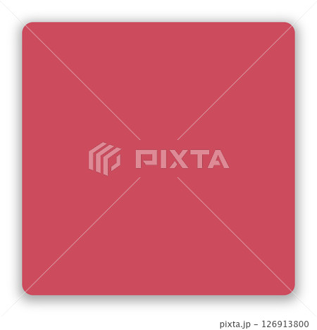 付箋風の紙素材 – 影付き・透過PNG・正方形デザイン 126913800