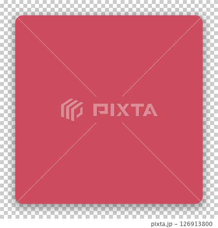 付箋風の紙素材 – 影付き・透過PNG・正方形デザイン 126913800