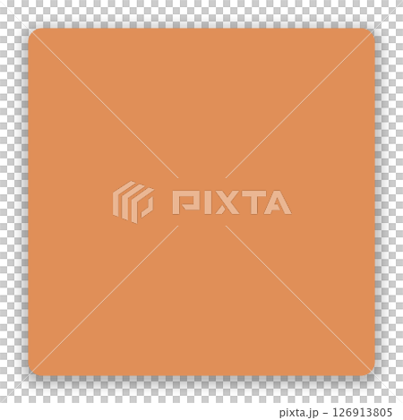 Sticky note-style paper material – Shadowed, transparent PNG, square design 126913805