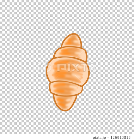 Simple croissant bread food 126913813