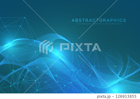 Structure molecule and communication. Dna, atom, neurons. Scientific concept for your design. Connected lines with dots. Medical, technology, chemistry, science background. Vector illustration. Structure molecule and communication. Dna, atom, neurons. Scientific concept for your design. Connected lines with dots. Medical, technology, chemistry, science background. Vector illustration. 126913855
