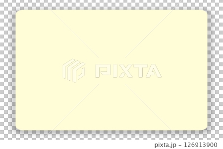 Rectangular Sticky Note with Shadow 126913900