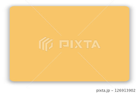 長方形の影付きメモ用紙素材/Rectangular Sticky Note with Shadow 長方形の影付きメモ用紙素材/Rectangular Sticky Note with Shadow 126913902