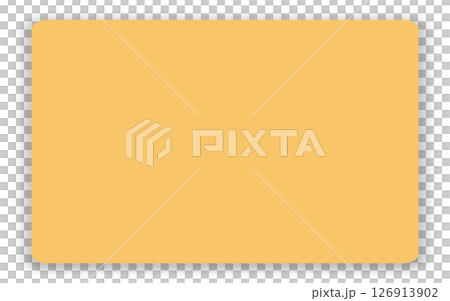 長方形の影付きメモ用紙素材/Rectangular Sticky Note with Shadow 長方形の影付きメモ用紙素材/Rectangular Sticky Note with Shadow 126913902