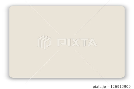 長方形の影付きメモ用紙素材／Rectangular Sticky Note with Shadow  126913909