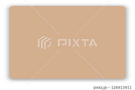 長方形の影付きメモ用紙素材／Rectangular Sticky Note with Shadow  126913911