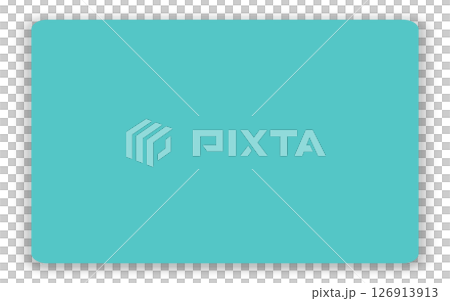 長方形の影付きメモ用紙素材／Rectangular Sticky Note with Shadow  126913913