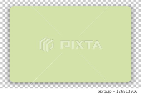 長方形の影付きメモ用紙素材／Rectangular Sticky Note with Shadow  126913916