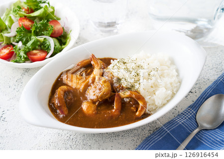 シーフードカレー 126916454