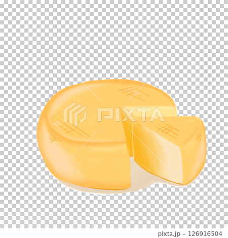 手描き　イラストチーズ 126916504