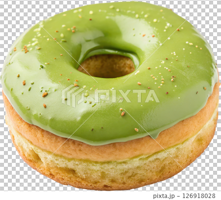Matcha Green Tea Donut 126918028