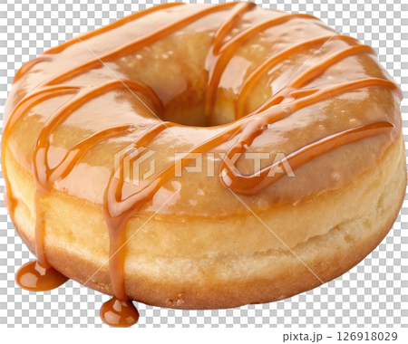 Mouthwatering Caramel Donut Mouthwatering Caramel Donut 126918029