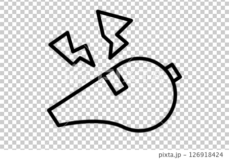 笛・ホイッスルのアイコンベクターイラスト シンプル 線画 笛・ホイッスルのアイコンベクターイラスト シンプル 線画 126918424