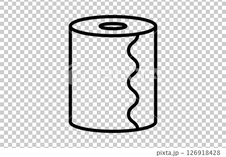 衛生紙圖示向量插圖簡單線條畫 衛生紙圖示向量插圖簡單線條畫 126918428