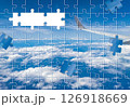 フライト　空撮　青空　ジグソーパズル 126918669