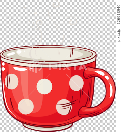Cup of Tea Colored Illustration Cup of Tea Colored Illustration 126918940