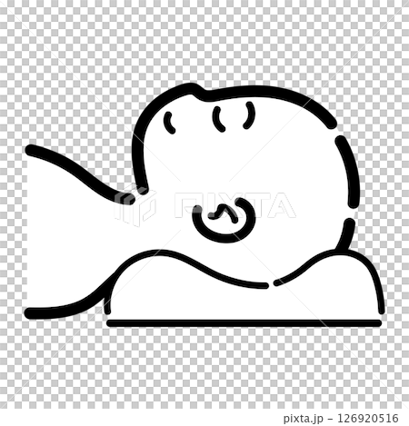 手寫_躺著_人_向量_15 126920516