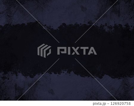 半透明の荒い太線と糸に囲まれた荒々しく汚れた暗い紫の背景 126920758