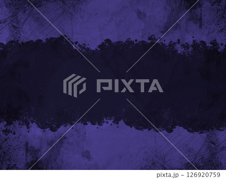 半透明の荒い太線と糸に囲まれた荒々しく汚れた濃い紫背景 126920759