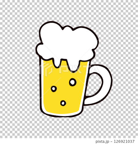 ビールのイラスト素材 126921037