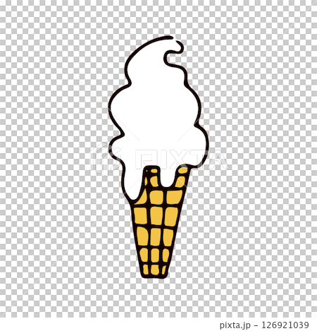 ソフトクリームのイラスト素材 126921039