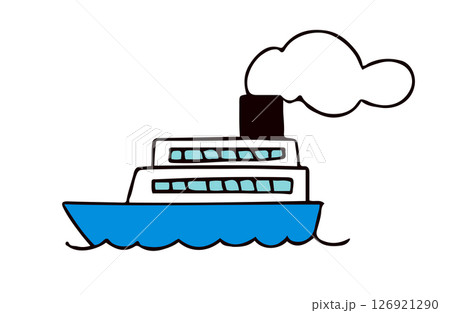船のイラスト素材 船のイラスト素材 126921290