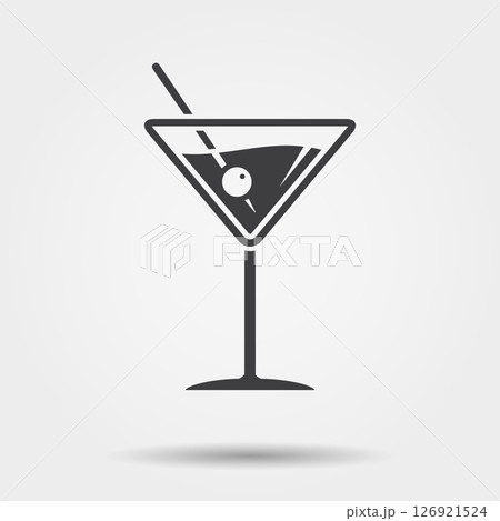 Martini glass icon 126921524