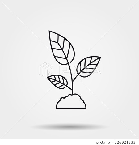 Sprout vector line icon Sprout vector line icon 126921533