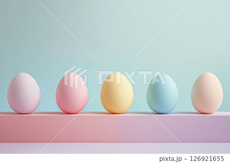 Colorful painted easter eggs Colorful painted easter eggs 126921655