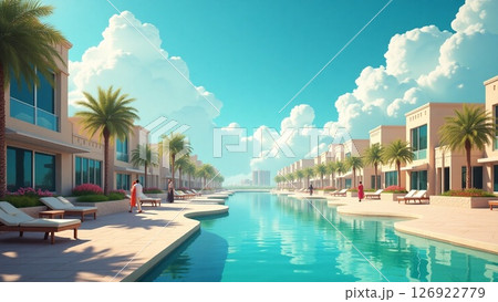 夢溢れる無税の国ドバイの住宅 126922779