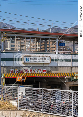 阪神電車　阪神本線　石屋川駅　南側（阪神電気鉄道）神戸市東灘区御影塚町 126923421