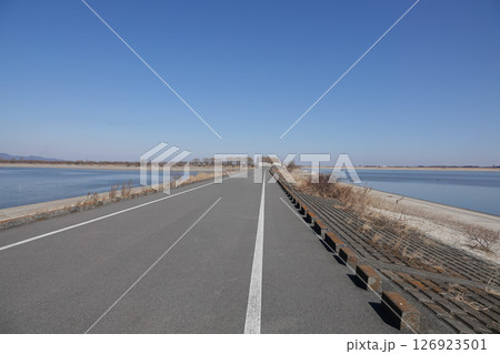 海岸沿いを走る道路 126923501