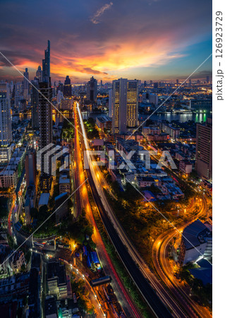 top view of Bangkok Thailand 126923729