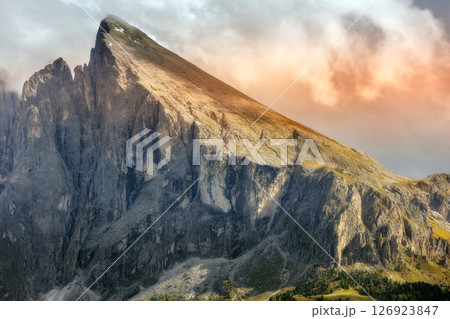 The western side of Sassopiatto, Dolomites, Italy 126923847