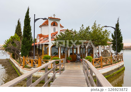 Church, Porto Lagos, Vistonida lake, Xanthi Prefecture, Thrace, Greece 126923872