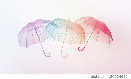ふわふわ浮いてるおしゃれな傘 AI生成画像 ふわふわ浮いてるおしゃれな傘 AI生成画像 126924652
