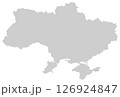 Map of Ukraine isolated on white 126924847