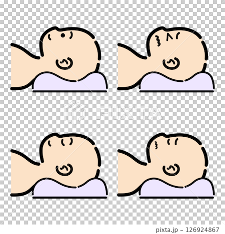 Handwritten_Lying_Up_People_Vector_Set_09 126924867