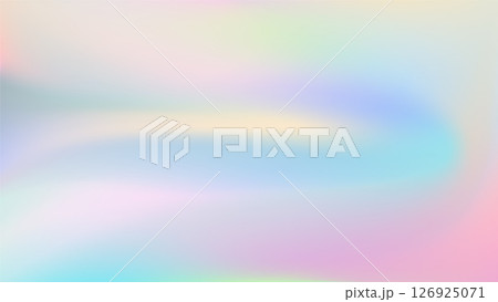 Light pink blue gradient iridescent background. Rainbow colored 126925071